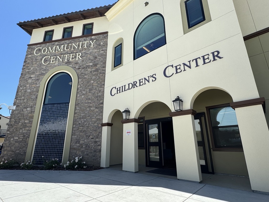 Exterior of new Community and Children’s Centers.